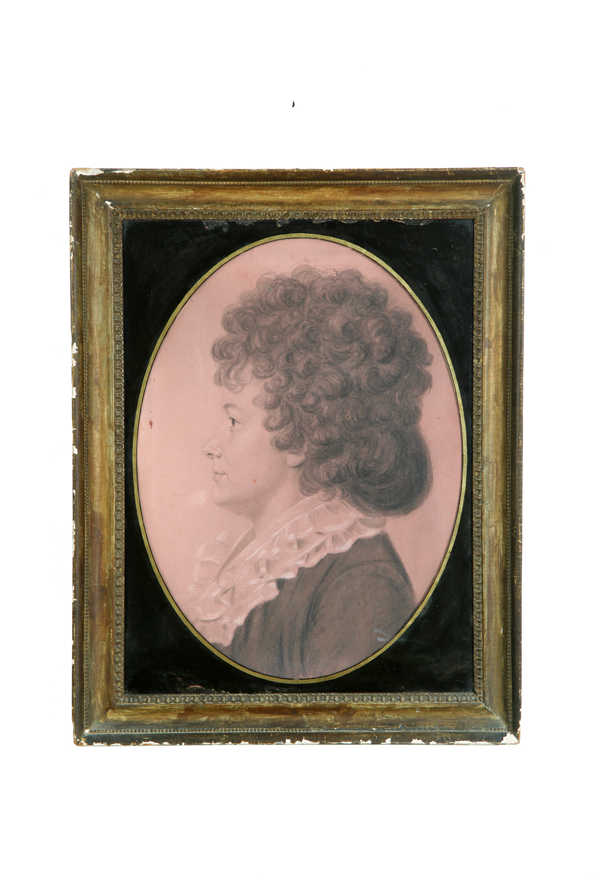 Appraisal: PORTRAIT OF A WOMAN ATTRIBUTED TO CHARLES BALTHAZAR SAINT MEMIN