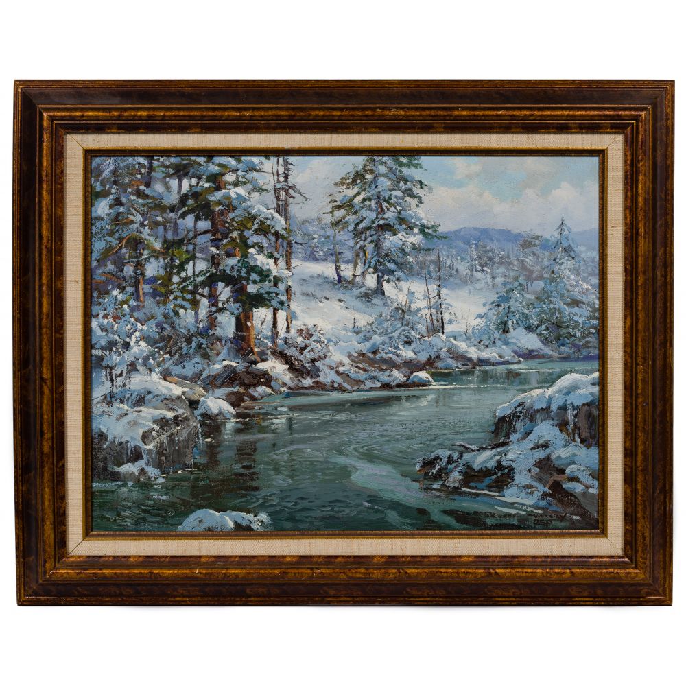 Appraisal: CHARLES VICKERY AMERICAN - OIL ON LINENUndated signed Vickery D