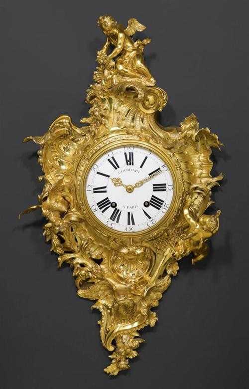 Appraisal: IMPORTANT CARTEL CLOCK AUX AMOURS Louis XV from a Paris