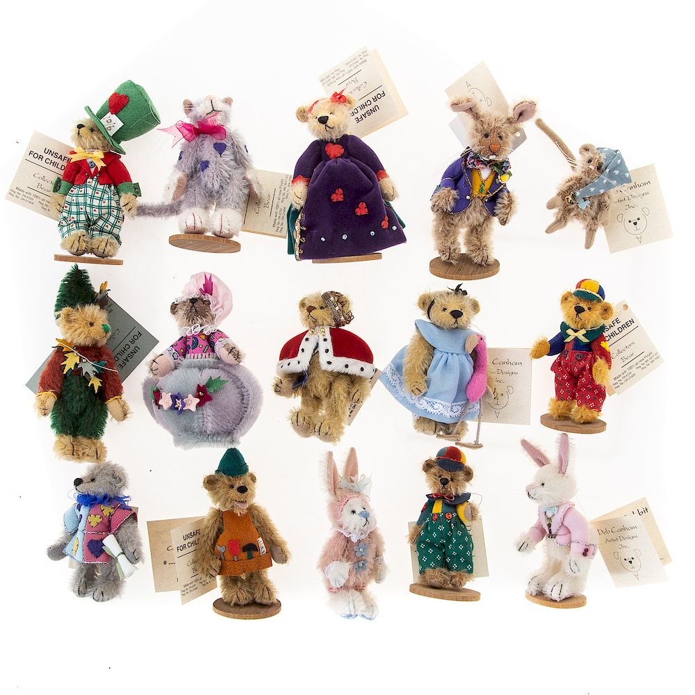 Appraisal: Deb Canham Miniature Bears Alice Series Miniatures from Alice and