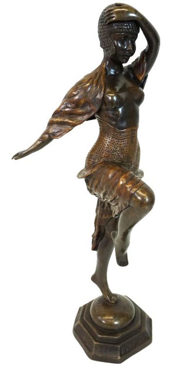 Appraisal: Contemporary Bronze Sculpture Contemporary Bronze Sculpture Good condition h x