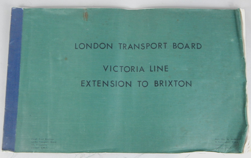 Appraisal: A London Transport Board Victoria Line extension to Brixton pamphlet