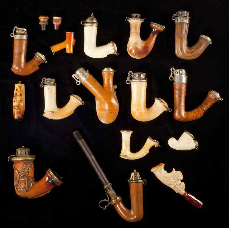 Appraisal: Collection of German Meerschaum and Wooden Pipeslate th - early