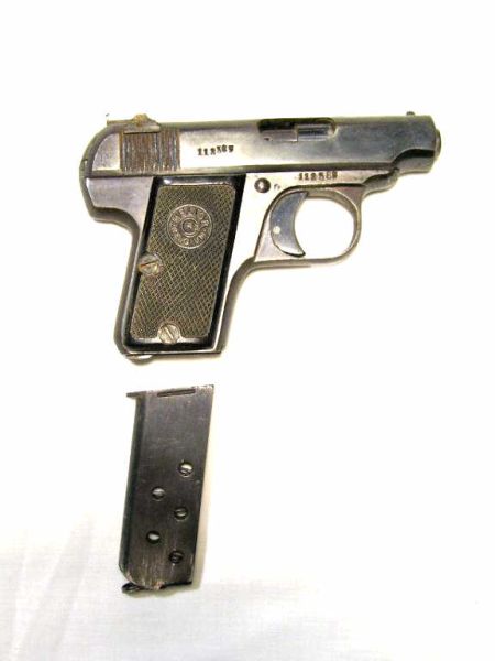 Appraisal: Melior Pistol Made in Belgium small caliber Slide action clip