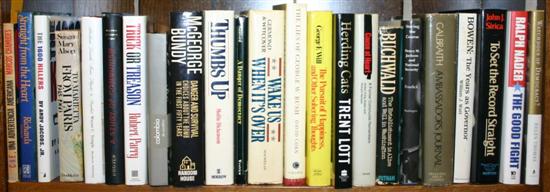 Appraisal: Signed Politics Vols on shelves