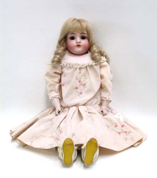 Appraisal: KESTNER ATTRIBUTED BISQUE SHOULDER HEAD GIRL DOLL with long ringlet