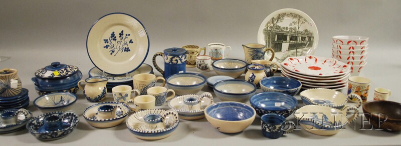 Appraisal: Collection of Dorchester Pottery Tableware with a partial set of