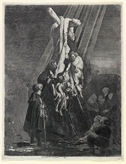 Appraisal: REMBRANDT VAN RIJN The Descent from the Cross Second Plate