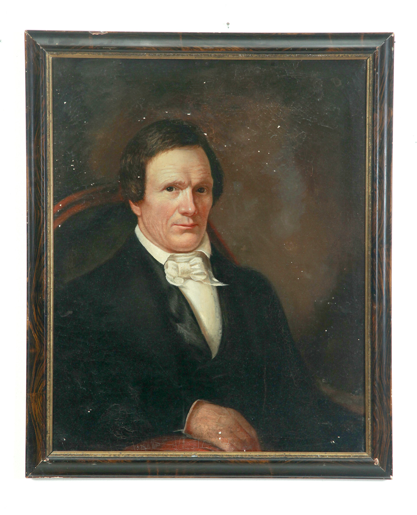 Appraisal: PORTRAIT OF A MAN AMERICAN SCHOOL ND QUARTER- TH CENTURY