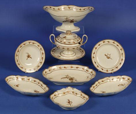 Appraisal: A WEDGWOOD CREAMWARE PART DINNER SERVICE late th century each