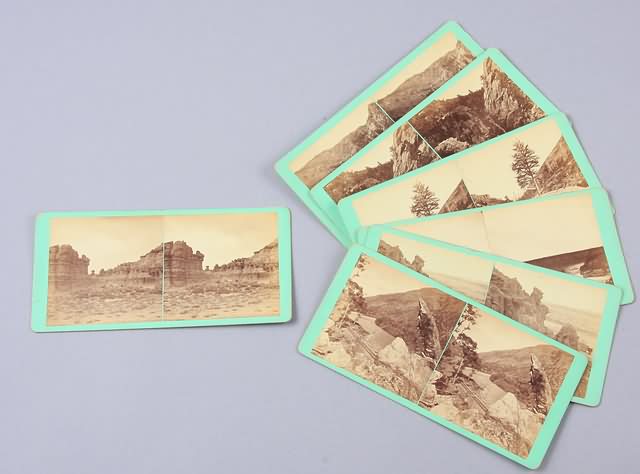 Appraisal: Grouping of stereoviews by Savage Ottinger doors above Post Office