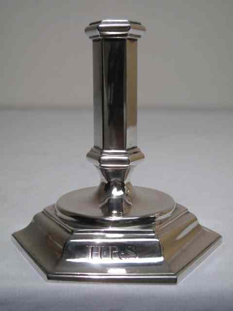 Appraisal: English sterling silver candlestick circa London made for Tiffany Co