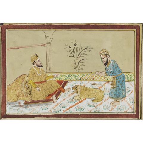 Appraisal: A Persian Miniature framedCondition good condition unexamined out of frame