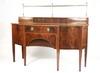 Appraisal: SIDEBOARD - Custom mahogany Hepplewhite style sideboard with a shaped