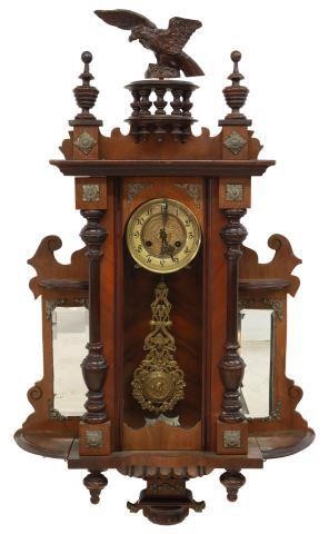 Appraisal: German regulator wall clock Schlenker Kienzle late th c walnut