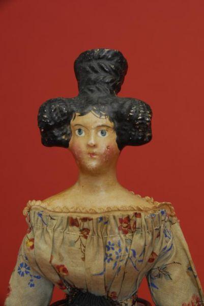 Appraisal: Milliner Model Lady with Apollo Knot Germany ca papier mache