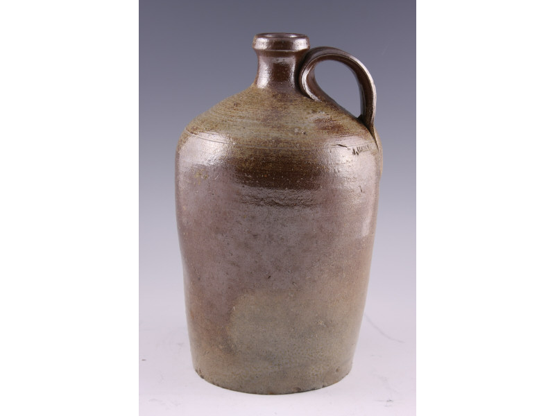 Appraisal: NC Pottery J D Craven Jug salt glaze one applied