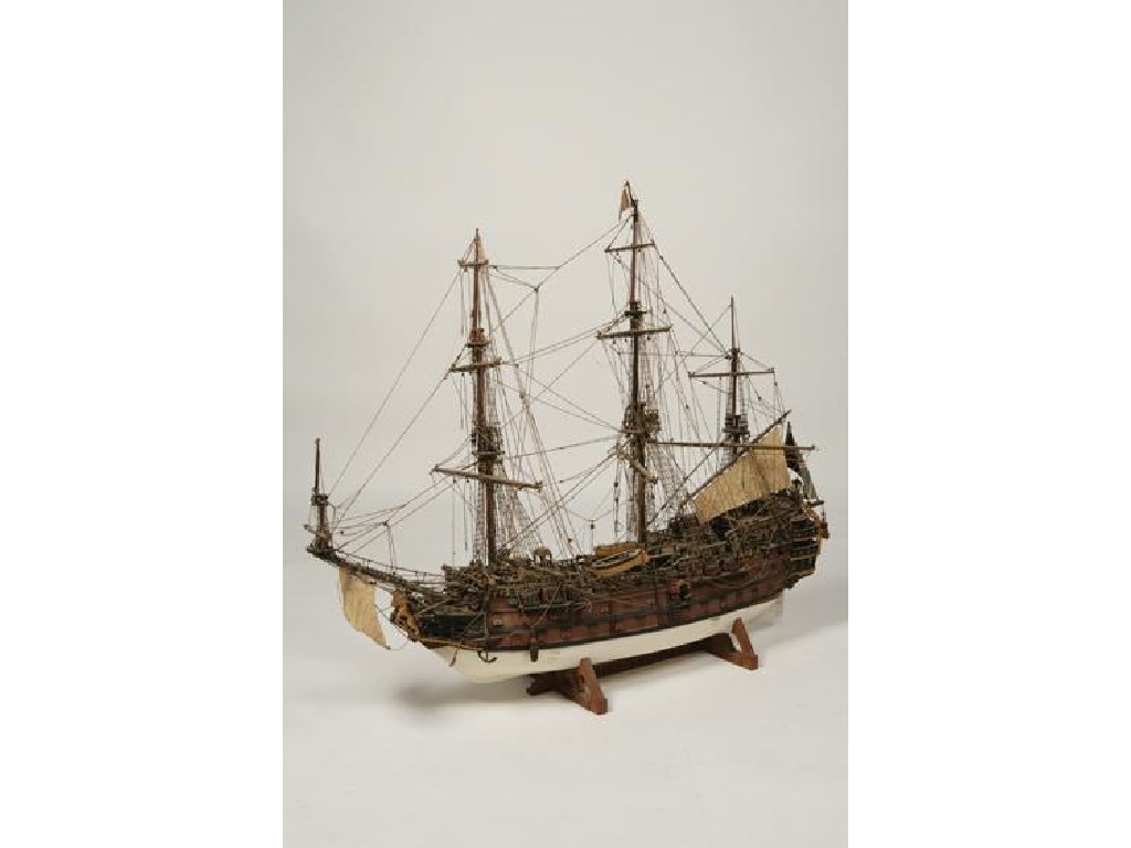 Appraisal: A SHIPS MODEL of a First Rate ship of the