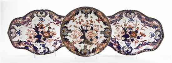 Appraisal: A Group of Three Derby Porcelain Articles having Imari style