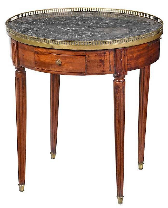 Appraisal: Provencial Louis XV Marble Top Table probably French th th