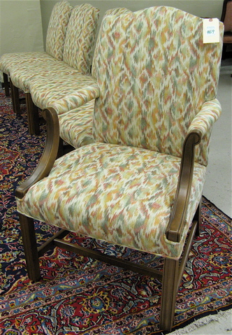 Appraisal: A SET OF TEN CHIPPENDALE STYLE DINING CHAIRS American th