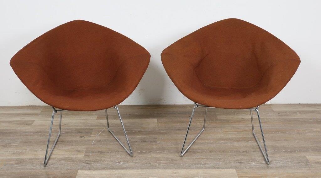 Appraisal: PAIR OF HARRY BERTOIA DIAMOND CHAIRS FOR KNOLLHarry Bertoia Italy