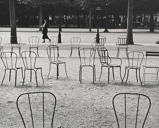 Appraisal: KERT SZ ANDR - Chairs of Paris Silver print x