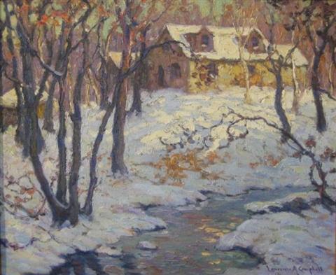 Appraisal: LAURENCE A CAMPBELL AMERICAN BY THE CUTTALOSSA CREEK BUCKS COUNTY