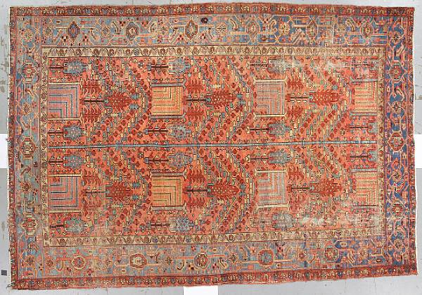 Appraisal: A Heriz carpet Northwest Persia circa size approximately ft in