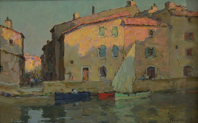 Appraisal: TERRICK JOHN WILLIAMS - 'Evening Martigues' signed inscribed with title