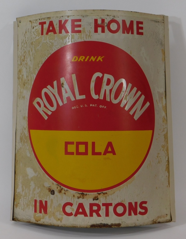 Appraisal: ROYAL CROWN COLA TWINE HOLDER SIGN United States th CenturyTangle