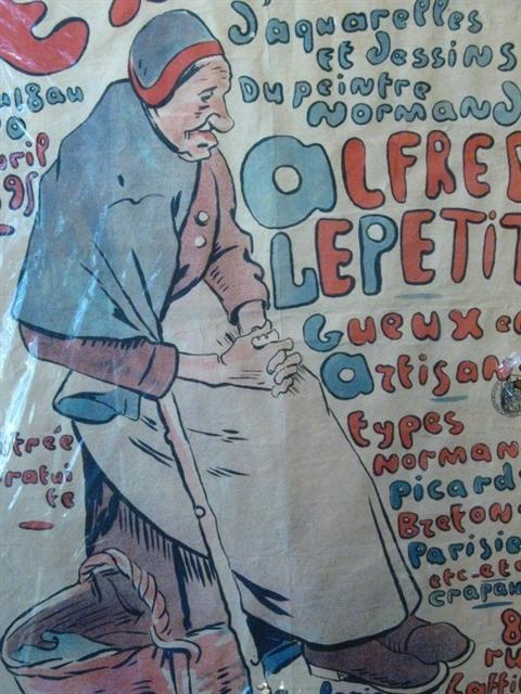 Appraisal: FRENCH TH CENTURY EXHIBITION POSTER FOR ALFRED LE PETIT Poster