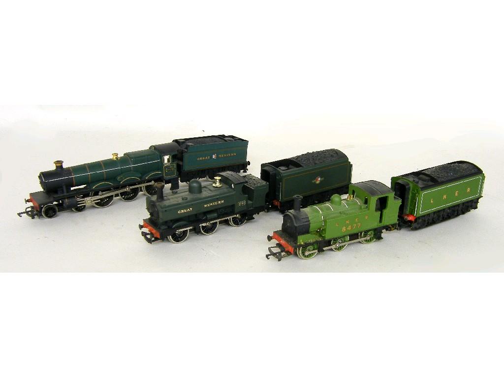 Appraisal: Three Hornby gauge electri locomotives to include Whaddon Hall Great