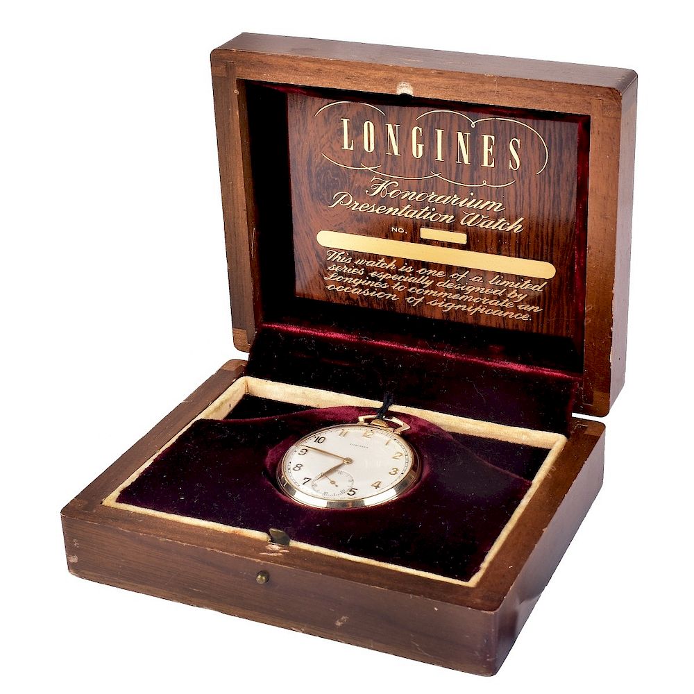 Appraisal: Longines K Gold Pocket Watch Vintage Circa Longines Karat Yellow