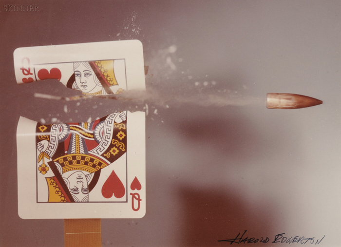 Appraisal: Harold Eugene Edgerton American - Bullet Through Queen of Hearts