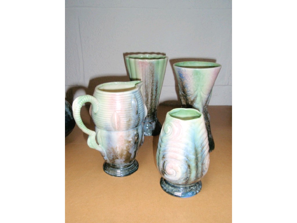 Appraisal: Two Sylvac vases a jug and a smaller vase in