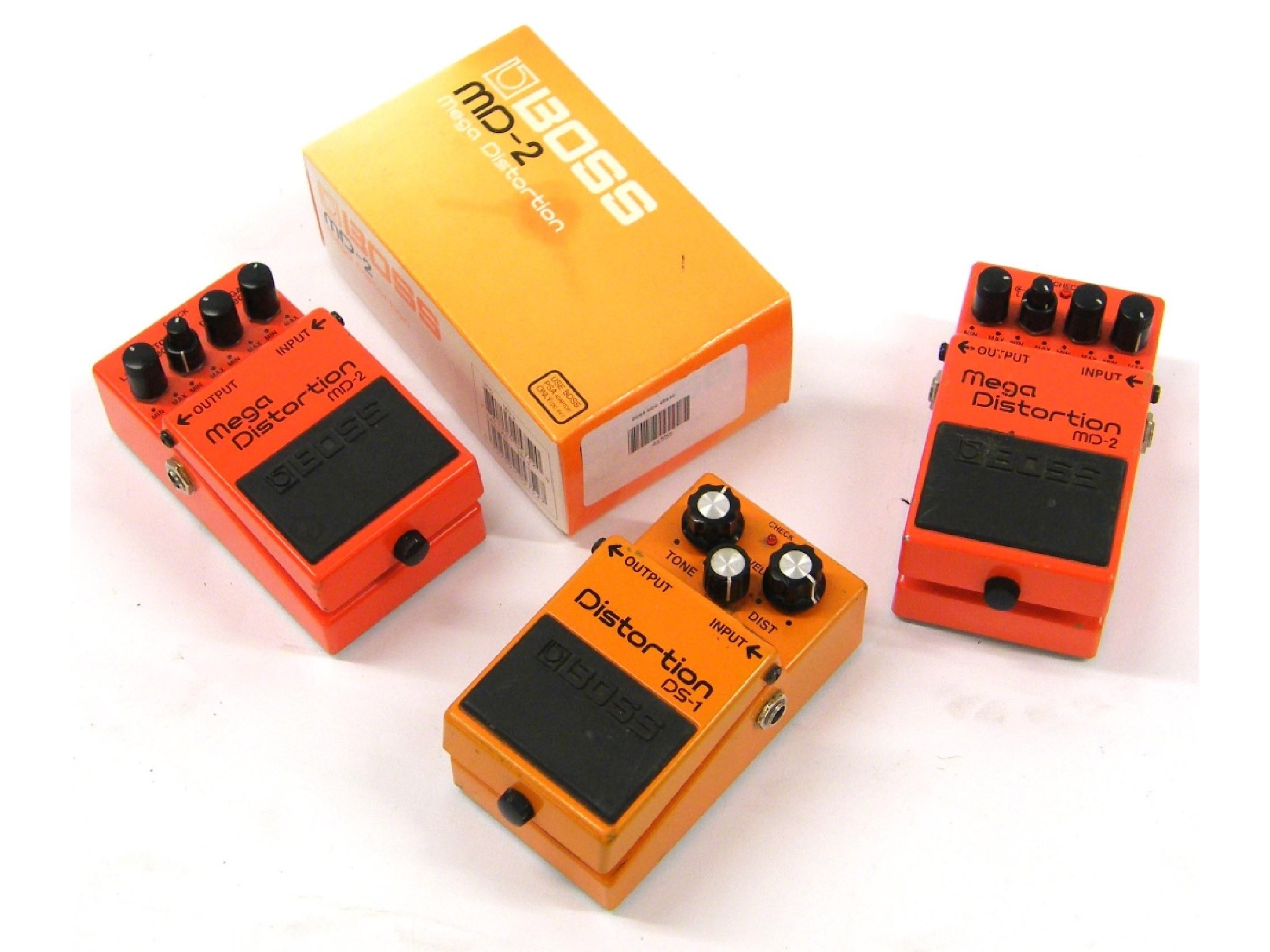 Appraisal: Three Boss guitar effects pedals to include DS- Distortion and