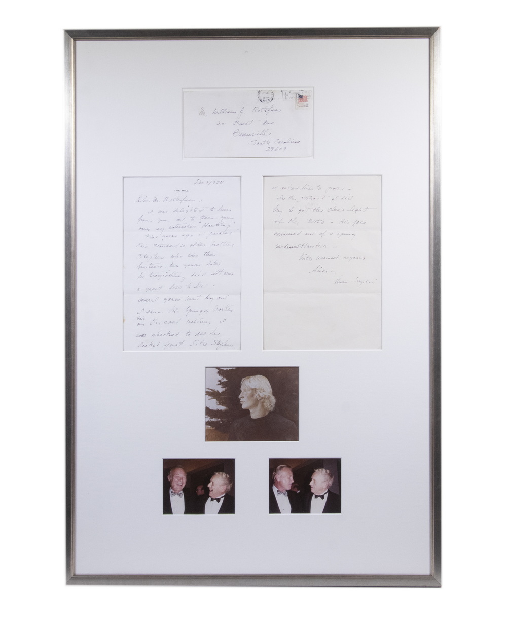 Appraisal: ANDREW NEWELL WYETH PA ME - Dec ALS Letter from