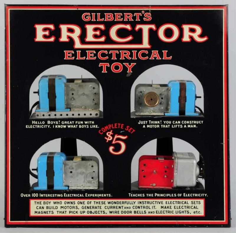 Appraisal: Gilbert's Erector Electrical Toy Display Circa s Beautiful early tin