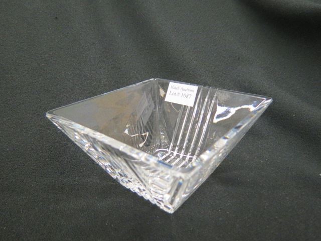 Appraisal: Tiffany Crystal Candy Dish across signed excellent