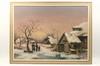 Appraisal: OOC - Depicting a winter farm scene with three figures