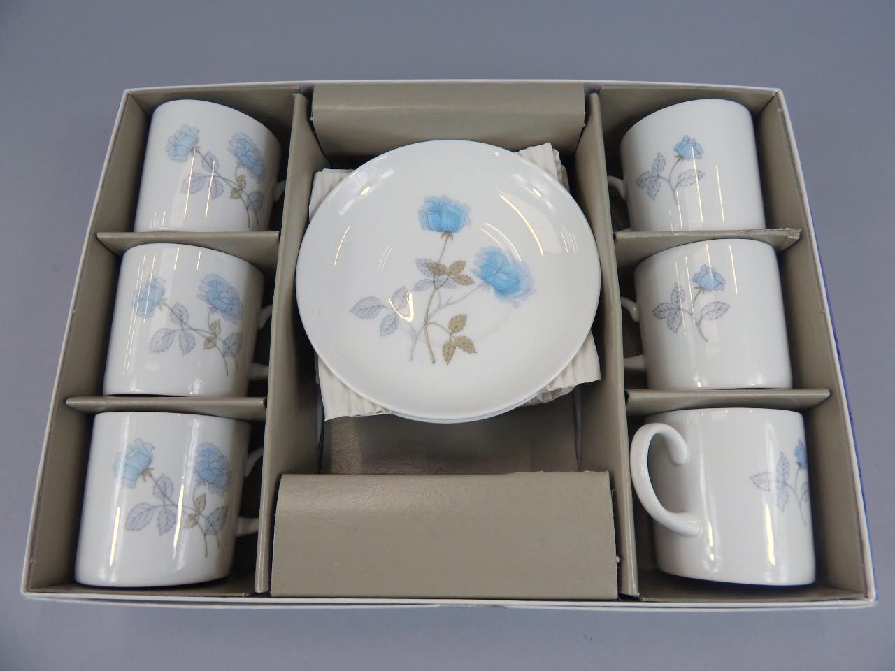 Appraisal: A Wedgwood Ice Rose pattern coffee service comprising six cups