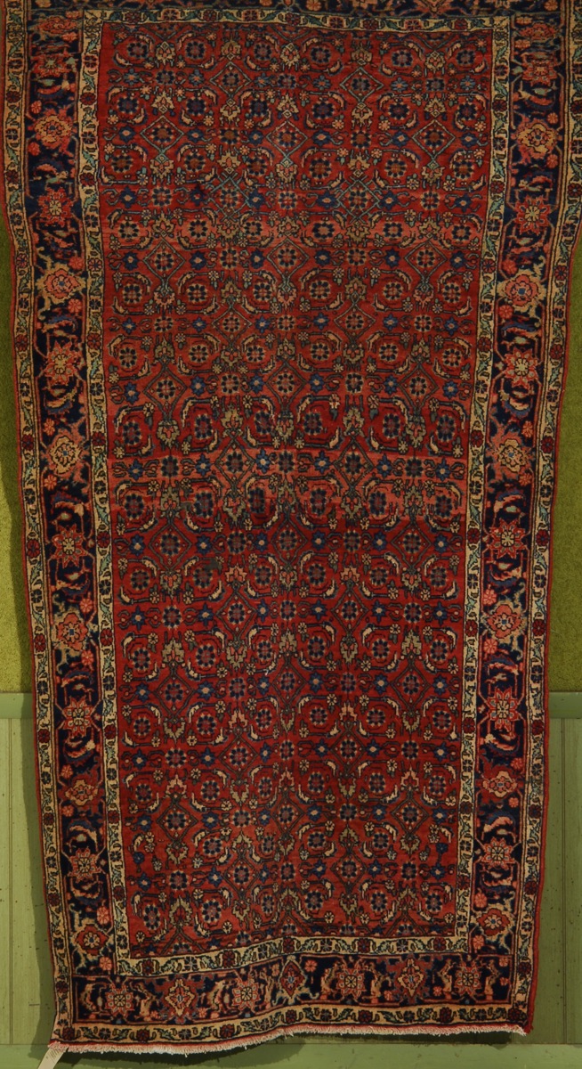 Appraisal: ORIENTAL RUG BIDJAR ' x ' Bold herati design in