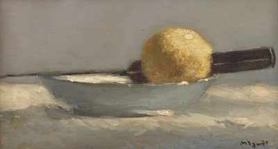 Appraisal: Frederick Hale McDuff American - Lemon and knife Oil on