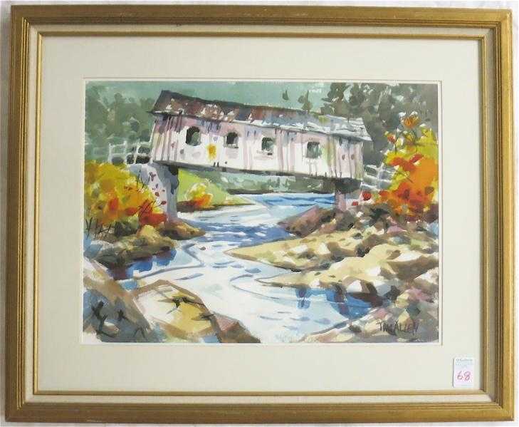 Appraisal: TOM ALLEN WATERCOLOR ON PAPER Corvallis Oregon th st century