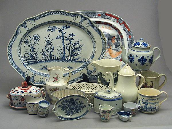 Appraisal: A collection of English ceramics in various different bodies late