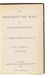 Appraisal: DARWIN CHARLES The Descent of Man viii viii pages including