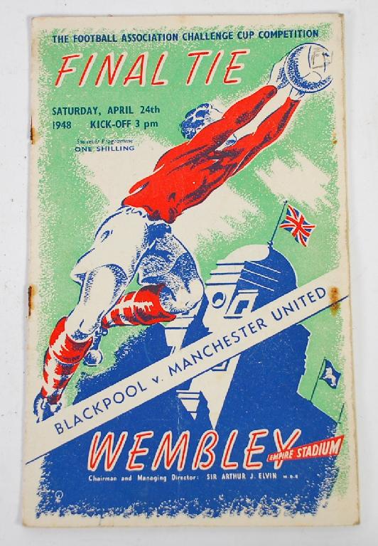 Appraisal: FOOTBALL ASSOCIATION CHALLENGE CUP FINAL PROGRAMME Blackpool v Manchester United