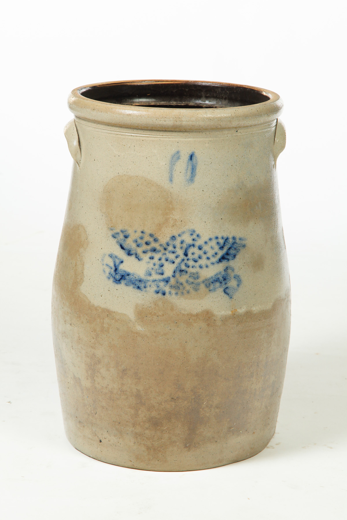 Appraisal: TEN-GALLON STONEWARE CROCK American nd half- th century Ten-gallon crock