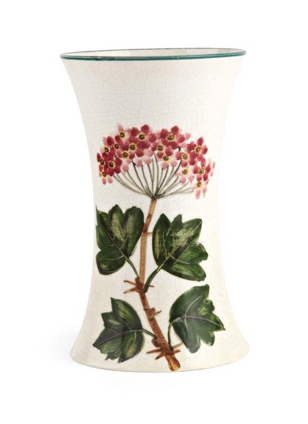 Appraisal: WEMYSS MEDIUM BEAKER VASE CIRCA decorated with viburnum impressed mark